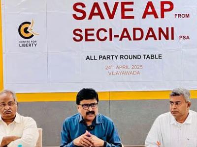 All-party meeting on SECI-Adani Agreements